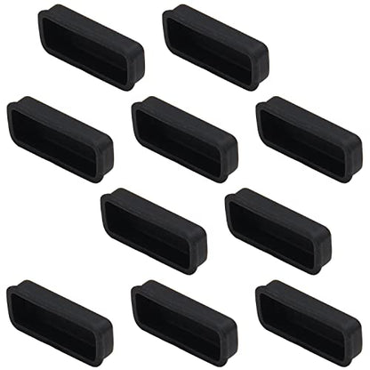 5Pcs DVI Video Silicone Port Anti Dust Protectors Cap Cover Black,WuJuntool