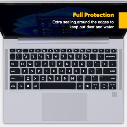 Keyboard Cover Skin for 2026 2025 HP EliteBook 6/8 G1q G1i G1a G1aN G1ah 14", HP EliteBook 1040 640 645 G11 14 Laptop Protector Accessories(NOT FIT EliteBook Ultra 14 & EliteBook 640 645 G8/G9/G10) - color: Black
