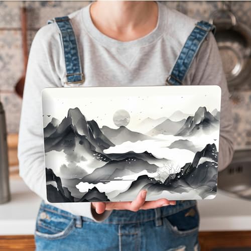 Universal Laptop Skin Sticker with 2 Wrist Pad Skins, Waterproof Scratch Resistant Vinyl Laptop Cover Decal, Cut to Fit for 11–15.6 Inch MacBook HP Dell Lenovo, Landscape Painting - color: Landscape Painting