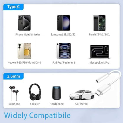 5 Pack Usbc to 3.5mm Jack Audio Adapter,The Headphone Adapter to USB C Compatible with iPhone 17/16/15 Series,Samsung Galaxy S25,S24,S23 Ultra,Note 20,iPad Pro,MacBook,Pixel XL and More - size: 5 Pack usb c to 3.5mm audio adapter