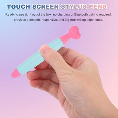 PATIKIL Crayon Stylus Pens for Touch Screen, High Sensitivity Universal Pen Capacitive Digital Pens Touchscreen Stylus for Phone Tablets Laptop Touch Screen Devices, Light Green - color: Light Green