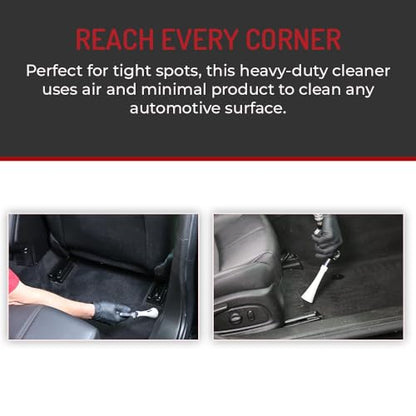 HI-TECH Vortex II Air Cleaning Gun – Pro Auto Detailing Tool for Deep Cleaning Interiors & Exteriors – Uses Air Compressor – Blasts Dust, Dirt & Grime Fast - style: Vortex II