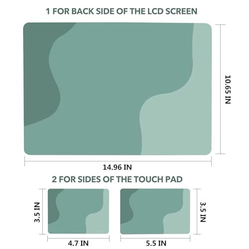 AIMSA Laptop Notebook Skin Sticker Decal, 12/13/13.3/14/15/15.4/15.6 inch Laptop Universal Cover, Scratch Resistant Art Decal Protector, Mint Green Gradient - color: Mint Green Gradient