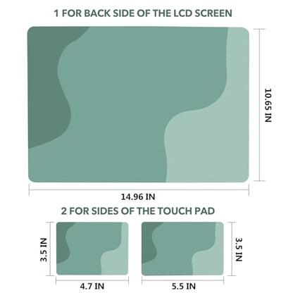 AIMSA Laptop Notebook Skin Sticker Decal, 12/13/13.3/14/15/15.4/15.6 inch Laptop Universal Cover, Scratch Resistant Art Decal Protector, Mint Green Gradient - color: Mint Green Gradient