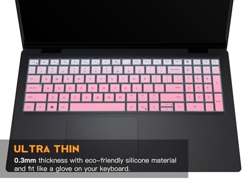Keyboard Cover for Dell Inspiron 15 3510 3511 3515 3520 3530 3535 15.6/Inspiron 16 5640 5645 16",2025 Dell 15 Laptop DC15250 DC15255 15.6/15.6 Dell Latitude 3520 Skin -Ombre Pink - color: Ombre Pink