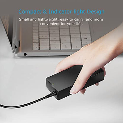 90W Universal AC Adapter Laptop Charger Replacement for Dell HP Acer Asus Lenovo IBM Toshiba Samsung Sony Fujitsu Notebook Ultrabook Chromebook Power Supply Cord with 16 Tips - size: 90W