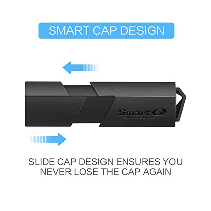 SmartQ USB 3.0 Dual Slot SD Card Reader – Fast SD & Micro SD Memory Card Reader for Camera, Photographer, Laptop, MacBook & Windows PC - size: Single