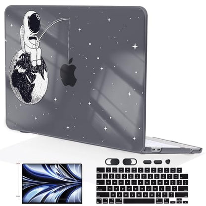 for MacBook Neo 13 inch Case 2026 Release A3404 Cover, Ultra-Thin Printed Pattern Plastic Hard Shell Case Protective Case for MacBook Neo 13 with Apple A18 Pro Chip, Astronaut Earth - color: Astronaut Earth