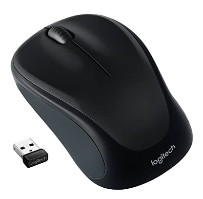 Logitech M317 Wireless Mouse, 2.4 GHz with USB Receiver, 1000 DPI Optical Tracking, 12 Month Battery, Compatible with PC, Mac, Laptop, Chromebook - Black - color: Black