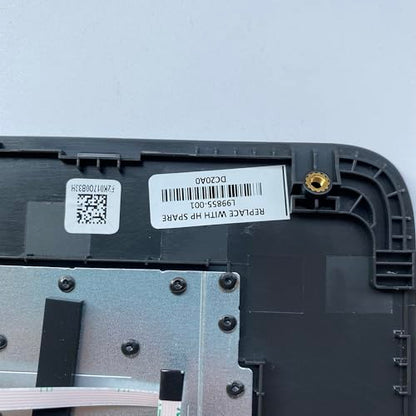 Replacement for HP Chromebook 11A NB Laptop Upper Case Palmrest Keyboard Touchpad Assembly Part 11.6" L99855-001 Top Cover Grey