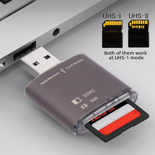 USB 3.0 to NM Nano SD Card & Memory Card Reader Writerfor Mate Seial Phone & Camera & Laptop