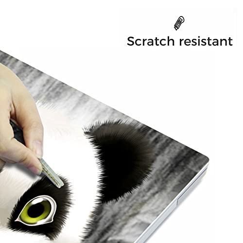Laptop Skin Sticker,13.3 14 15 15.4 15.6 inch Laptop Skins,Universal Vinyl Decal,Dustproof Scratch Resistant Reusable Cover Protector with Free 2 Wrist Pads (Panda) - color: Panda