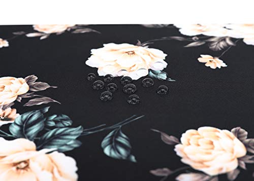 15 inch Laptop Sleeve, Compatible with MacBook pro 15.4 ，MacBook Air 15.4 MacBook pro 16 and 15.6 inch Notebook Computer, Water Repellent Laptop Bag,Shockproof case(15-15.6 inch, Black Peony) - color: Black Peony, size: 15-15.6 inch