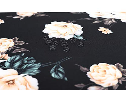 15 inch Laptop Sleeve, Compatible with MacBook pro 15.4 ，MacBook Air 15.4 MacBook pro 16 and 15.6 inch Notebook Computer, Water Repellent Laptop Bag,Shockproof case(15-15.6 inch, Black Peony) - color: Black Peony, size: 15-15.6 inch