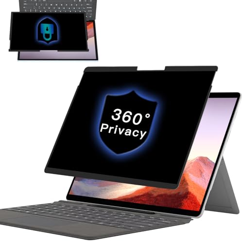 FILMEXT 360°Privacy Screen Protector for Microsoft Surface Pro 12.3inch | 4 Way Removable Surface Privacy Screen Anti-Spy Anti-Glare Blue Light Filter-for Surface 7+/7/6/5/4 - size: Privacy 12.3 inch-SF