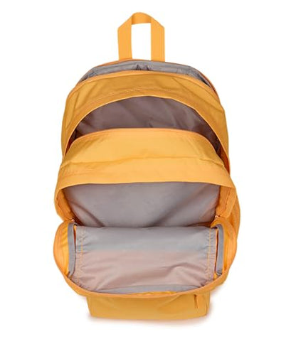 JanSport Laptop Backpack - Computer Bag with 2 Compartments, Ergonomic Shoulder Straps, 15” Laptop Sleeve, Haul Handle - Orange Soda - color: Orange Soda