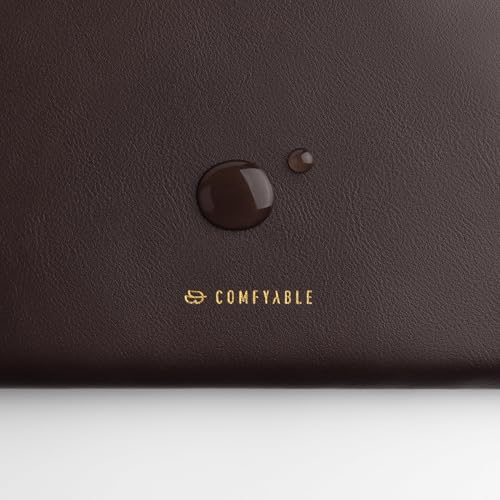 Comfyable Slim Protective Laptop Sleeve Compatible with 13/14 Inch MacBook Air & MacBook Pro M5/M4/M3/M2 Pro/Max 2026, Mac Travel Case, Laptop Pouch, Slim PU Leather Cover, Chocolate - color: Chocolate, size: For 13.3"-14" Mac Pro / Mac Air
