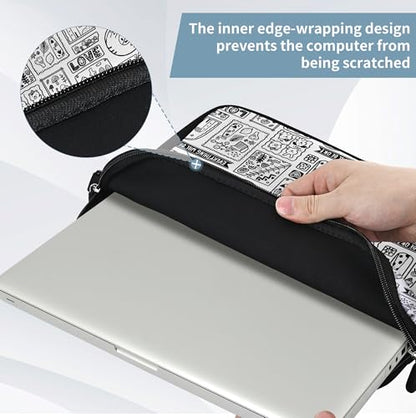 10 inch Messenger Bag Carrying Case with Handle Accessory Pocket Fits 7 to 10-Inch Laptops/Notebook/Kids Tablet (7-10.2 inch, Animal Cartoon) - color: Animal Cartoon, size: 7-10.2 inch