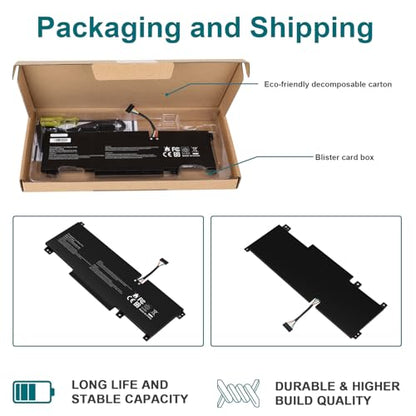 Futurebatt BTY-M492 Battery Replacement for MSI WF66 WF76 11UI 11UJ Katana GF66 11UD 12UG 12UX GF76 11UE 12UD Crosshair 15 17 A11UCK A11UDK A11UEK Sword 15 A11U A11UD A11UE Pulse GL66 GL76 7506 - size: BTY-M492