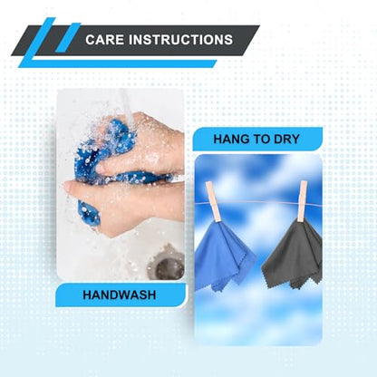 Eco-Fused XL Microfiber Cleaning Cloths - 5 Pack - 12 x 12 inch (30.5 x 30.5 cm) - Quickly Remove Fingerprints, Dust and Smudges from Tablet, TV and Notebook Screens Without Scratches or Marks - color: 5 Pack - 12 X 12 Inch