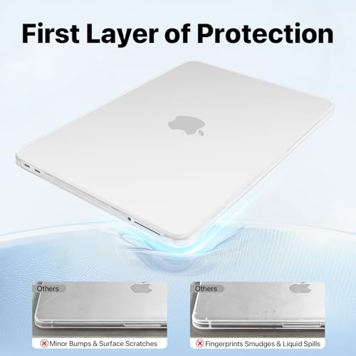 Macaset for MacBook Neo Case 13 inch 2026 (A18 Pro, Model A3404) - Clear | Scratch & Fingerprint Resistantt | Precision 1:1 Fit | True-to-Original Color | Matte Hard Shell, Matte case - color: Matte Clear