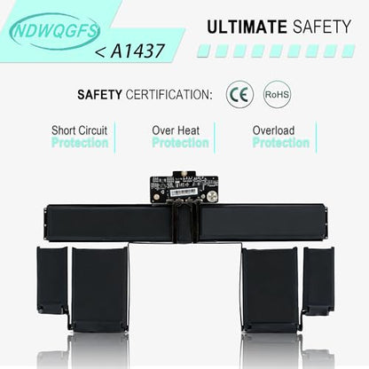 A1437 A1425 Laptop Battery Compatible with MacBook Pro Retina 13" A1425 Late 2012 & Early 2013 74Wh 11.21V Fits Models MD101 MD102 MD212 MD213 ME662 EMC 2557 2672