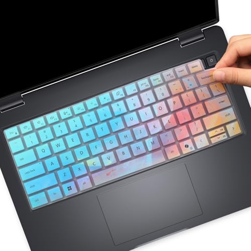 Keyboard Cover for Dell Pro 14/Pro 14 Plus/Pro Max 14 PB14250 PB14255 PC14250 PC14255 MC14250 MC14255 (NOT FIT Dell Pro 14/Pro Max 14 Premium & Dell Pro Education/Pro Rugged/Pro Essential 14)-Colorful - color: Colorful