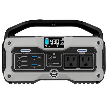 Westinghouse iGen400s 400 Watt, 183Wh Portable Power Station and Solar Generator with LED Display and DC Outlet for Camping, Home, Travel, Indoor/Outdoor Use (Solar Panel Not Included)