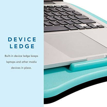 LAPGEAR Basic Lap Desk – Aqua Sky, Fits 15.6” Laptops - color: Aqua Sky