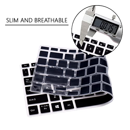 Silicone Keyboard Cover for ASUS VivoBook S14 S433 S435 M433 M413 X413 K413, VivoBook Flip 14 TM420IA/UA K, ZenBook 14 UX435 Q407IQ,for Asus 14" E410 L410 ZenBook 14 UX435EG Q407IQ, Black - color: Black