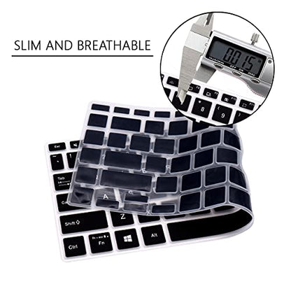 Silicone Keyboard Cover for ASUS VivoBook S14 S433 S435 M433 M413 X413 K413, VivoBook Flip 14 TM420IA/UA K, ZenBook 14 UX435 Q407IQ,for Asus 14" E410 L410 ZenBook 14 UX435EG Q407IQ, Black - color: Black