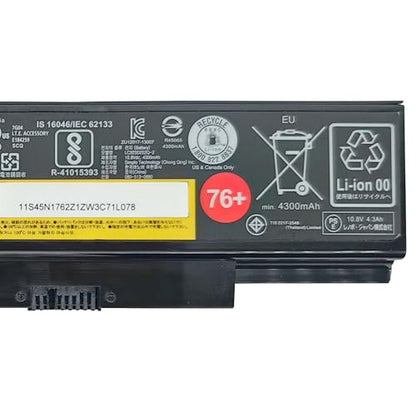 45N1762 Battery 48Wh 4400mAh Replacement for Lenovo ThinkPad E550 20DF 20DG / E550c 20E0 / E555 20DH Series 76+ 445N1763 45N1760 45N1761 45N1759 45N1758 10.8V 6-Cell