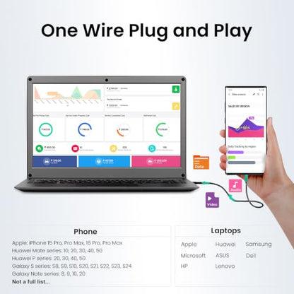 ELECROW 15.6 Inch Portable Monitor with Keyboard, Lapdock Display with Built-in Battery & RPi5 Adapter, 1080P FHD IPS USB C Computer Monitors Compatible with Raspberry Pi, PC, Phone, Mac, Game Console