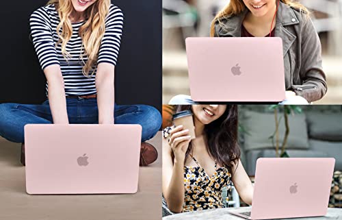CISSOOK Compatible with MacBook Air 13 inch Case A3449 A3240 A3113 A2681 | 2026 2025 2024 2023 2022, 5in1 Set Hard Shell Case Keyboard Cover for MacBook Air 13.6 inch M2 M3 M4 M5, Baby Pink - color: Air13.6inch-Baby Pink