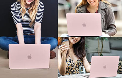 CISSOOK Baby Pink Case for MacBook Pro 13 inch 2025-2016 | 4in1 Set Plastic Hard Shell Case + Keyboard Cover Compatible with MacBook Pro 13" M2 M1 Model A2338 A2251 A2289 Pink - color: Baby Pink