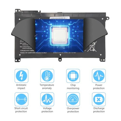 BI03XL 41.7 WH Laptop Battery Compatible with HP Pavilion X360 13-U M3-U 13-u000 M3-U001DX M3-U103DX 13-U100TU 13-U118TU Stream 14-AX 14-ax010wm 14-ax010nr ON03XL 0N03XL 844203-855 - size: 9.44*5.27*1.22 inch BI03XL