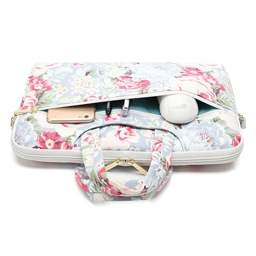 Water Resistant Laptop Shoulder Messenger Bag Sleeve Case for MacBook Pro 16 inch and 15 inch-15.6 inch laptop (Rose Blue) - color: Rose Blue