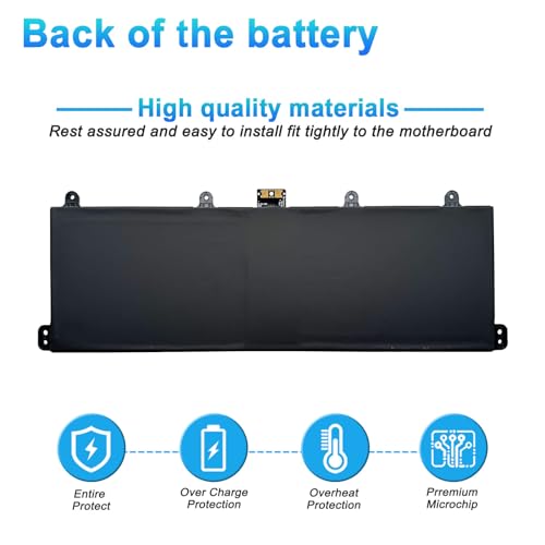 9F4FN 40Wh Battery Replacement for Dell Latitude 7320 Detachable Inspiron 14 3420 Series Notebook 09F4FN 2VKW9 8PK6G - size: 10.43*3.15*0.79inch 9F4FN