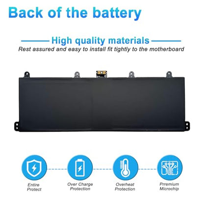9F4FN 40Wh Battery Replacement for Dell Latitude 7320 Detachable Inspiron 14 3420 Series Notebook 09F4FN 2VKW9 8PK6G - size: 10.43*3.15*0.79inch 9F4FN