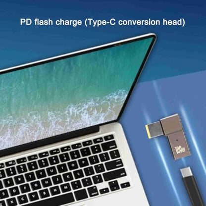 SUNGOOYUE USB C to Slim Tip Adapter,100W 5A Laptop USB C Female Input to Slim Tip Rectangle Power PD Converter for