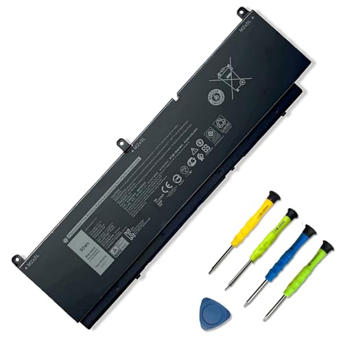 6-Cell 95Wh PKWVM Laptop Battery Compatible with Dell Precision 7550 7560 7750 7760 Series P44E P93F P44E001 P44E002 P93F001 PKWVM 0CR72X CR72X 447VR CPA-447VR 017C86 - size: 11.42*3.78*0.16 inches PKWVM