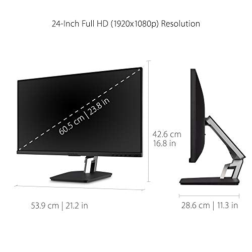 ViewSonic TD2455 24 Inch 1080p Touch Screen Monitor, 10-Point Multi-Touch IPS for Collaborative Offices, USB-C with Daisy Chain, Advanced Ergonomics, HDMI, DisplayPort Out - style: 24-Inch USB-C