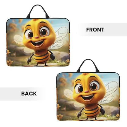 14 inch Laptop Sleeve with Handle Shockproof Laptop Bag Waterproof Computer Cover Bag Bee Briefcase