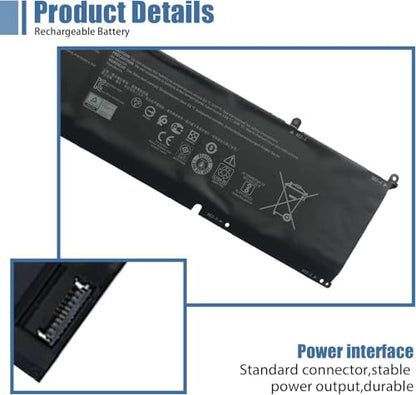 8FCTC Laptop Battery Compatible with Dell XPS 15 9500 Precision 5550 Alienware M15 R3 R4 M17 R3 R4 Series Notebook 69KF2 08FCTC 70N2F 070N2F 0P8P1P 0DVG8M 0M59JH 11.4V 56Wh 4650mAh - size: 11.8*2.14*0.17 inch 8FCTC