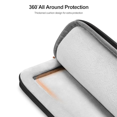 MOSISO 360 Protective Laptop Case, 13-13.3 inch Laptop Sleeve, Black | Compatible with MacBook Neo/Air 13.6/Pro 13/Pro 14, HP Dell ASUS, Rectangle Quilted Bag with Handle&Pocket&Small Case - color: Black, size: 13.3 inch