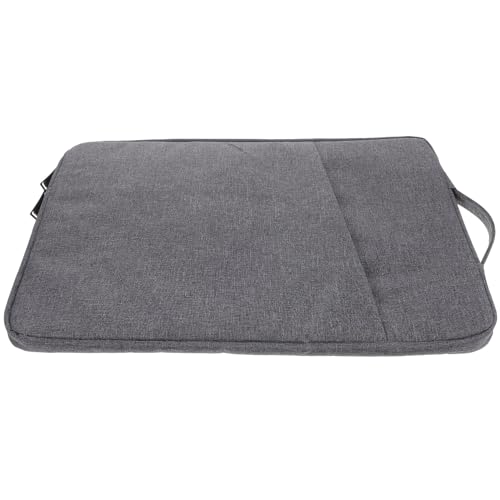 SOLUSTRE Shockproof Laptop Bag 15.6 Inch Sturdy Carrying Pouch with Tablet Sleeve, Travel Computer Holder Protective Case for Men and Women, Dark Gray