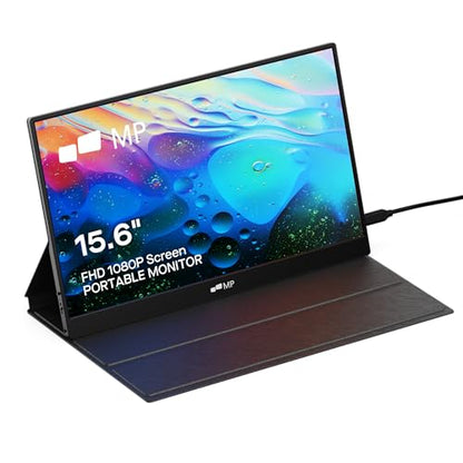 MP Mobile Pixels Fold Portable Monitor, 15.6 "1080P Full HD Laptop Monitor | Plug and Play USB C/HDMI Travel Monitors with Smart Case for macOS/Windows/Android/Switch - size: 15.6" Fold