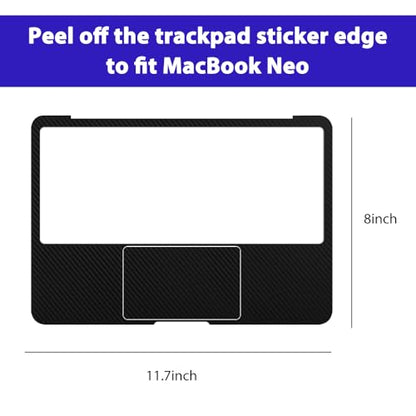 Palm Rest Cover for 2026 MacBook Neo with Trackpad Protector | Scratch-Resistant Vinyl Skin,MacBook Neo Accessories Skin Sticker,Residue-Free Sticker,Removable(Black) - color: Black