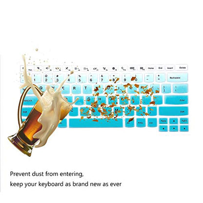 2 PCS Keyboard Cover for 14" Thinkpad T14 Gen 2/1, E14 Gen 4/3/2, T14s Gen 2/1, L14 Gen 3/2, Thinkpad T490 T495 T480/S T470, ThinkPad P14s, X1 Carbon 8th/7th/6th, Thinkpad X1 Carbon 14 5t-8th Gen - color: MintGreen+Clear