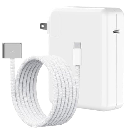 E-POWIND 140W USB-C Power Adapter Charger for 14 16 inch 2021 2023 M1 M2, 13 15 inch M2 M3 2022 2023 2024, 6.6 FT Braided Magnetic USB-C to Mag 3 Cable LED Indicator